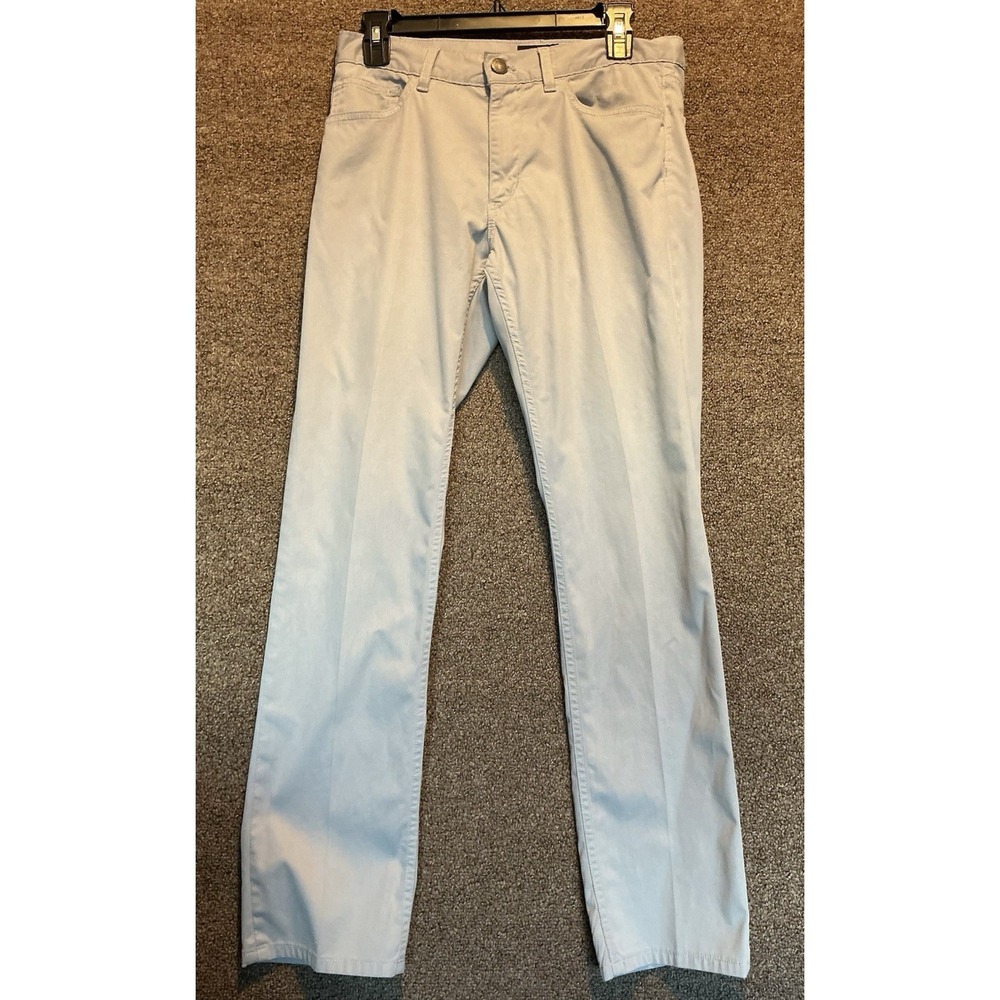 Threory Men's Pants Light Gray Chino Golf  Preppy 30x30 Haydn Straight Slim Fit‎